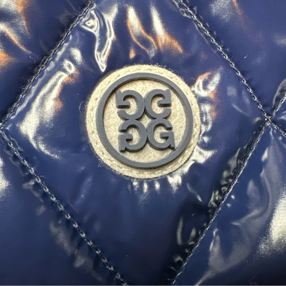 NWT G/FORE Golf Men’s Quilted Polished Nylon Wool Lined Puffer Vest Navy XL - Picture 10 of 13